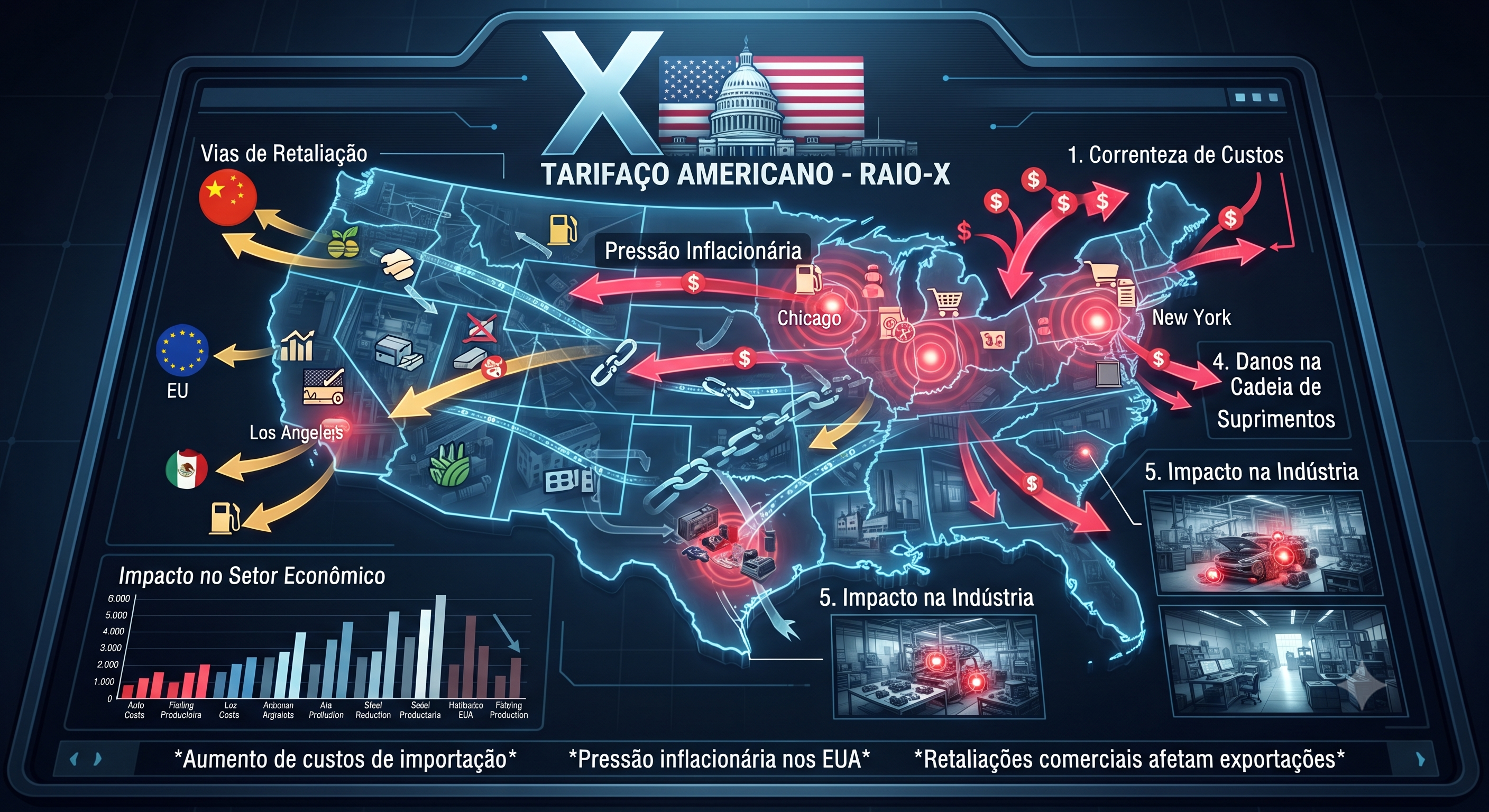 Raio-X do Tarifaço Americano: Impactos Macro e Micro no Brasil